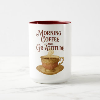 Caneca Café da manhã e Mug de atitude
