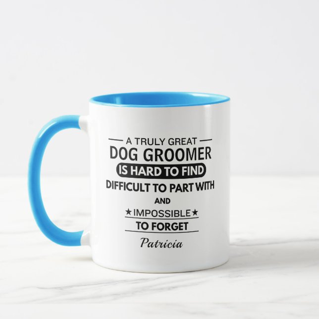 Caneca Café de Apreciação Personalizado para Cabelereiro  (Esquerda)