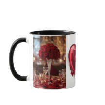 Café de Bebida Quente do Dia dos Namorados Rosa Ve