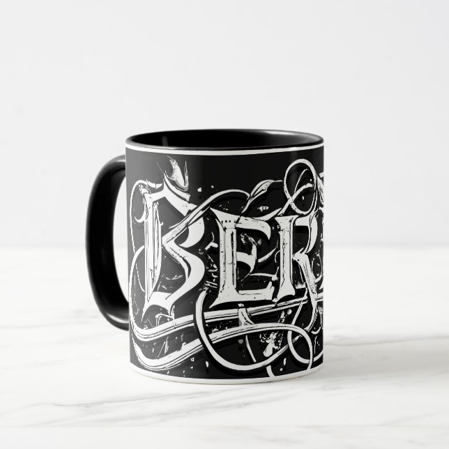 Caneca Café de Berlim Mug - Música Metal Pesado Berlim (Frente Esquerda)