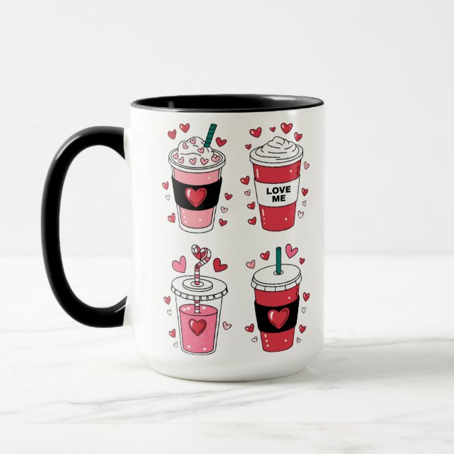 Caneca Café de Dia dos Namorados Amante de Café (Esquerda)