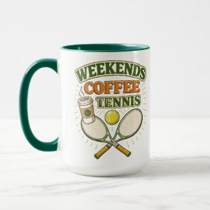 Caneca Café de Fim de Semana Tênis – Perfeito para Amante