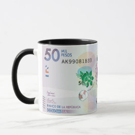 Caneca Café De Moeda Colombiana Mug 50 Mil Pesos