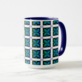 Caneca Café De Motif De Flores