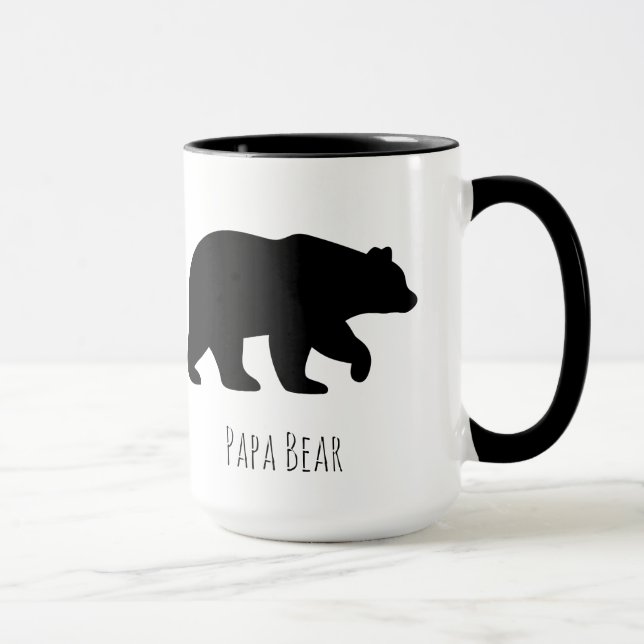 Caneca Café do Papai Urso Personalizado (Direita)