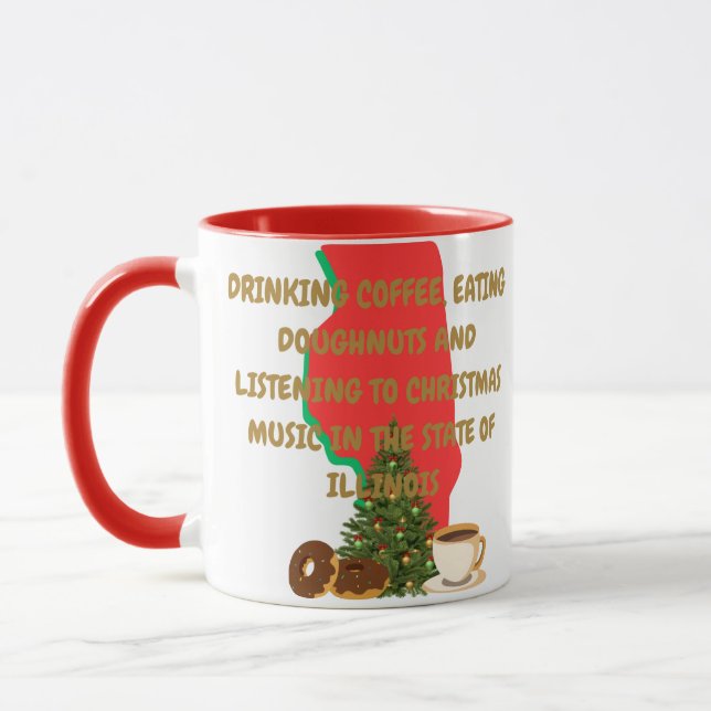 Caneca Café, Donuts e Música de Natal em Illinois (Esquerda)
