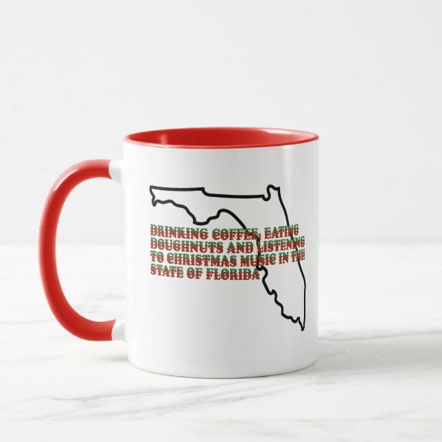 Caneca Café, Donuts e Música de Natal na Flórida  (Esquerda)