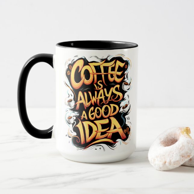 Caneca Café é Boa Cota (Com Donut)