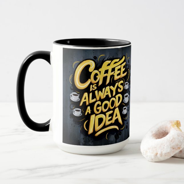 Caneca Café é Boa Cotação #4 (Com Donut)