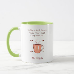 Caneca Café E Livros São Os Melhores Companheiros