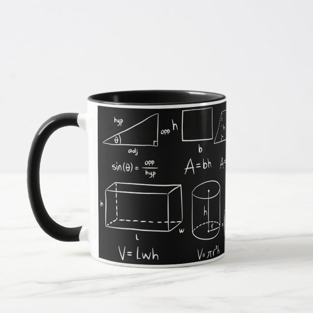 Caneca Café e Matemática (Esquerda)