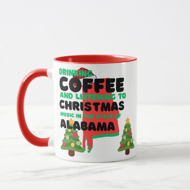 Caneca Café e Música de Natal no Alabama  (Esquerda)