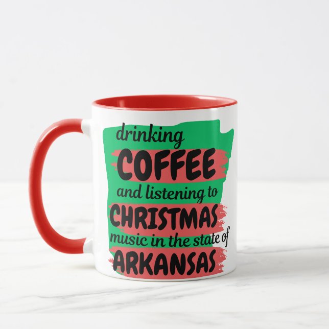 Caneca Café e Música de Natal no Arkansas  (Esquerda)