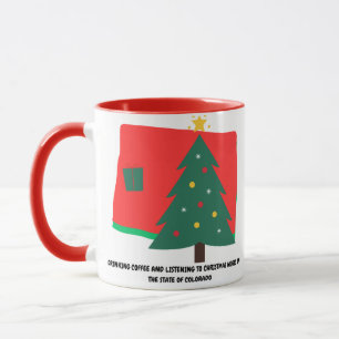 Caneca Café e Música de Natal no Colorado