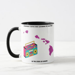 Caneca Café e Música dos Anos 80 no Havaí
