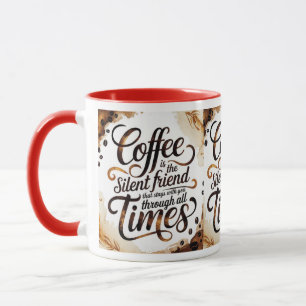Caneca Café é Silencioso - Café Motivacional