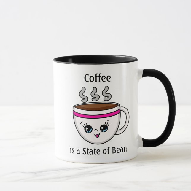 Caneca Café é um Estado de Bean, Engraçada Cota Pun Coffe (Direita)
