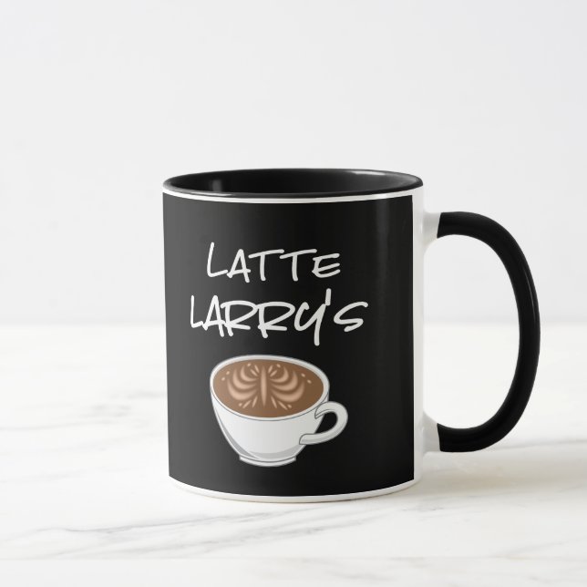 Caneca Café Engraçado do Latte Larry (Direita)
