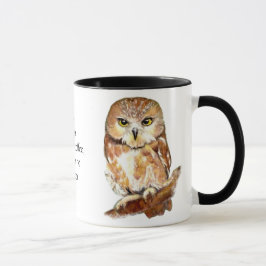 Caneca Café Engraçado, Sem Câmbio, Coruja De Cota