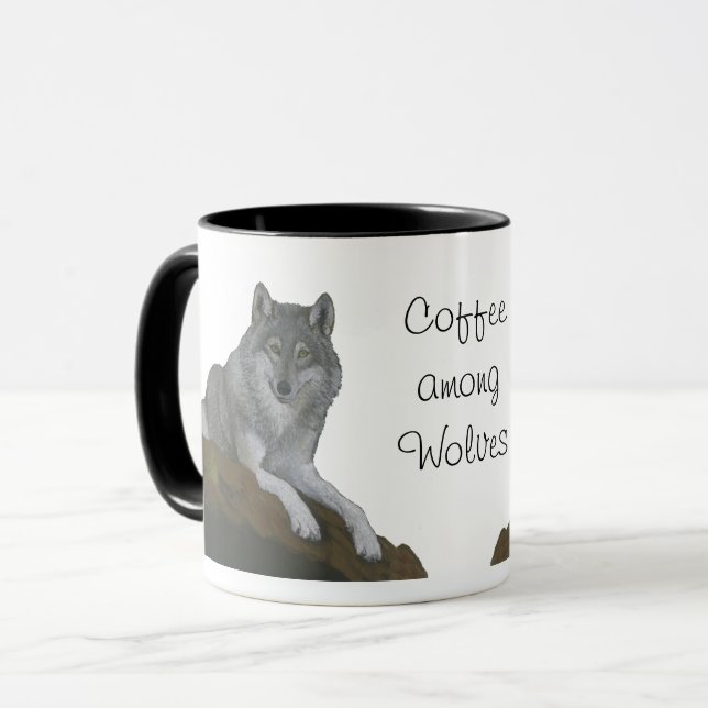 Caneca Café entre Lobos (Frente Esquerda)