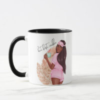 Café Falso Brilho Menina Cabelo Vermelho Marrom Ro