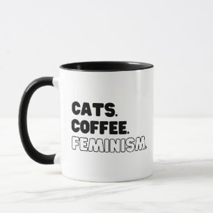 Caneca Café Feminismo dos Gatos