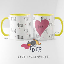 Café Fiend Teetotaler "Mine" Corações Amor