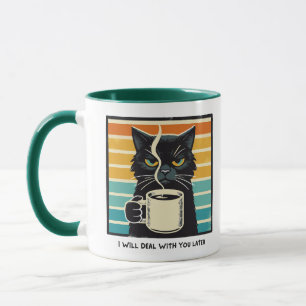 Caneca Café Gato Humor Matinal