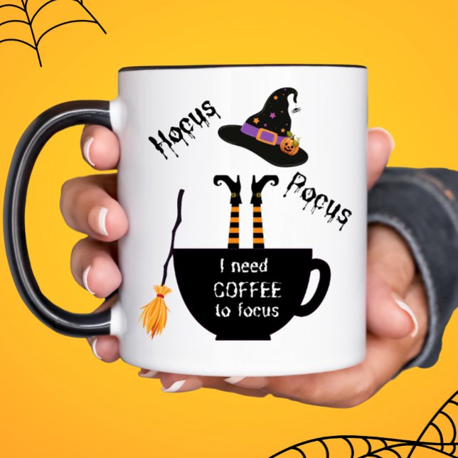 Caneca Café Hocus Pocus para Focar no Halloween (Criador carregado)