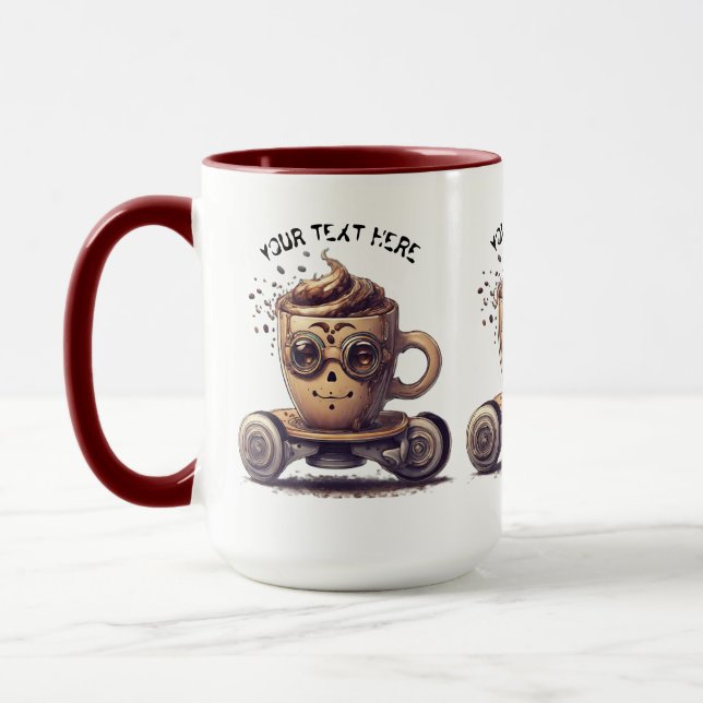 CANECA CAFÉ INTELECTUAL EM PELE (Esquerda)