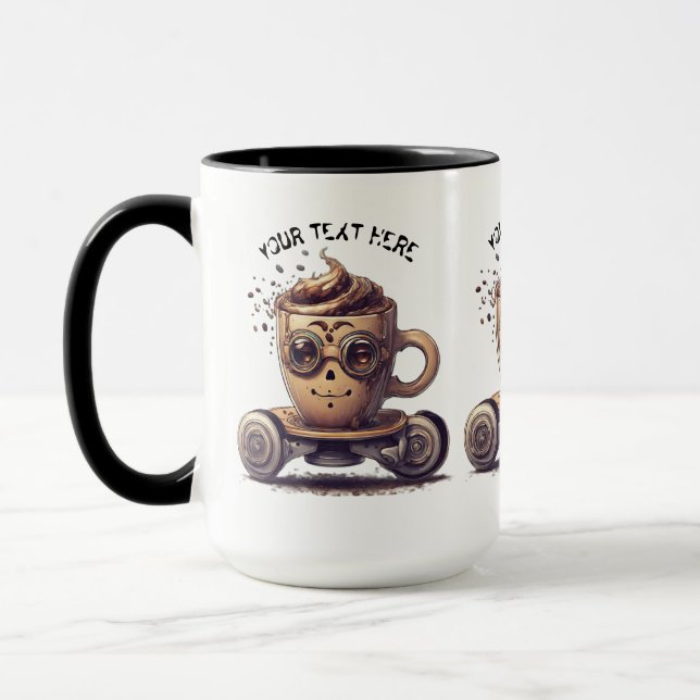 CANECA CAFÉ INTELECTUAL EM PELE (Esquerda)