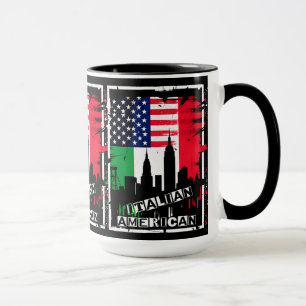 Caneca Café Italiano Americano de Nova Iorque