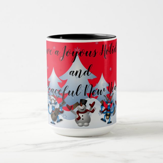 Caneca Café Joyous/Peaceful/Tea Mug (Centro)