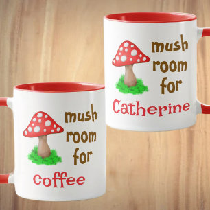 Caneca Café Lover Cuja Floresta Caiu Engraçada Cogumelo