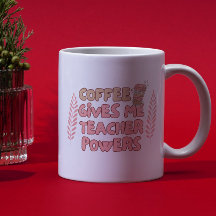 Café Me Dá Poderes de Professor Tipografia Borbulh