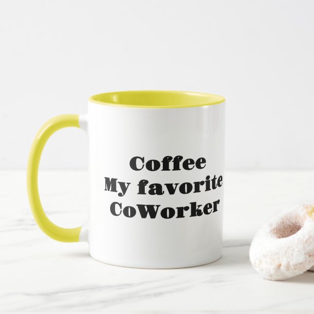 Caneca Café Meu Colega Favorito (Com Donut)