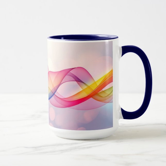 Caneca Café Moderno Castanho Simples (Direita)