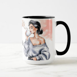 Caneca Café Motivacional Mug - Cafeína e Confiança