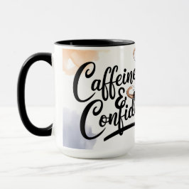 Caneca Café Motivacional Mug - Cafeína e Confiança