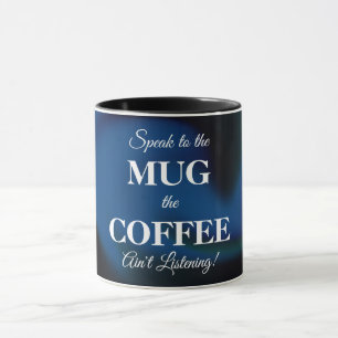 Caneca Café Mug com Mensagem Engraçada