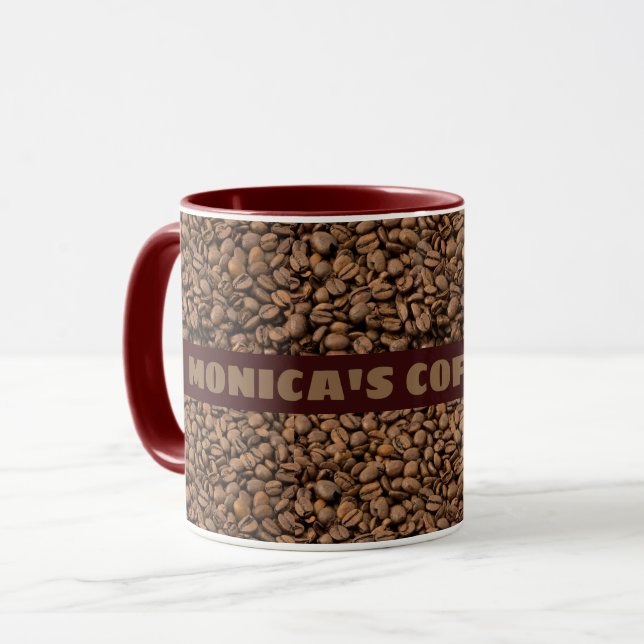 Caneca Café Mug com seu nome ou qualquer outro texto (Frente Esquerda)