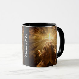 Caneca Café Mug, Cristão "Romanos 8:28"