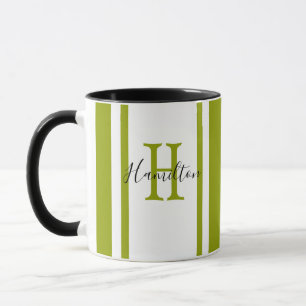 Caneca Café Mug - HAMbyWG - Limão com Faixa Branca