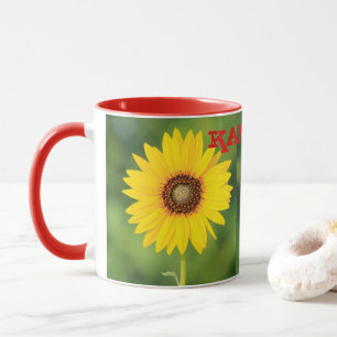 Caneca Café Mug/Taça do Kansas Sunflower