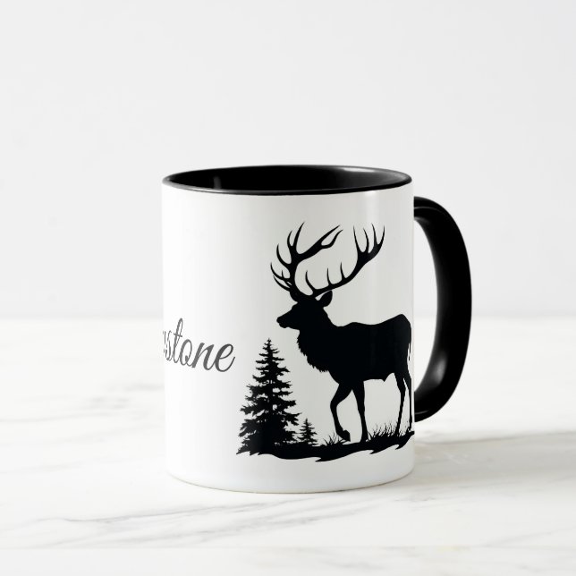 Caneca Café Mug-Yellowstone Elk (Frente Esquerda)