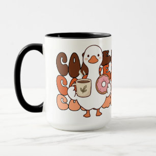 Caneca Café ou chá de pato fofo 