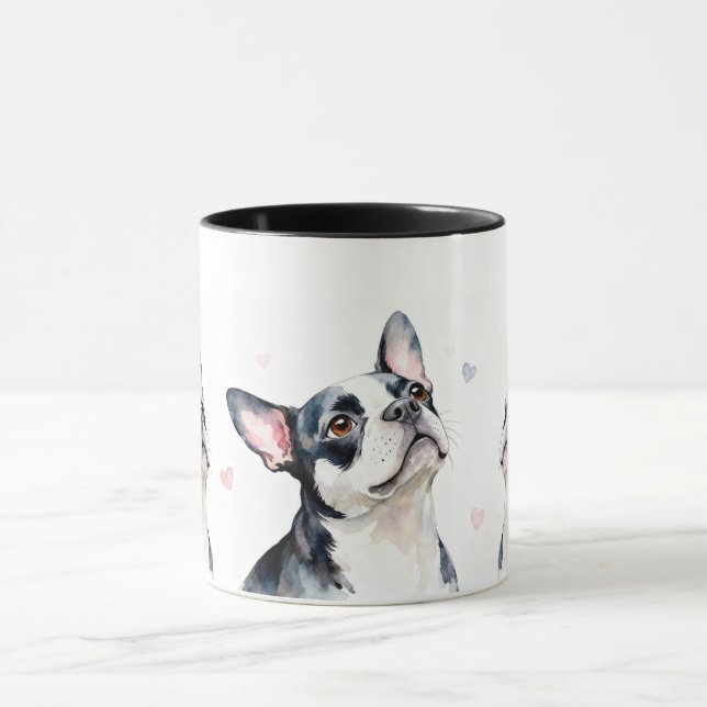 Caneca Café ou Chá do Boston Terrier (Centro)
