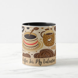 Caneca Café Para O Meu Desenho De Cuta De Namorados N.O4