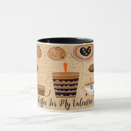 Caneca Café Para O Meu Desenho De Cuta De Namorados N.O 1