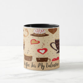 Caneca Café Para O Meu Desenho De Cuta De Namorados N.O 3